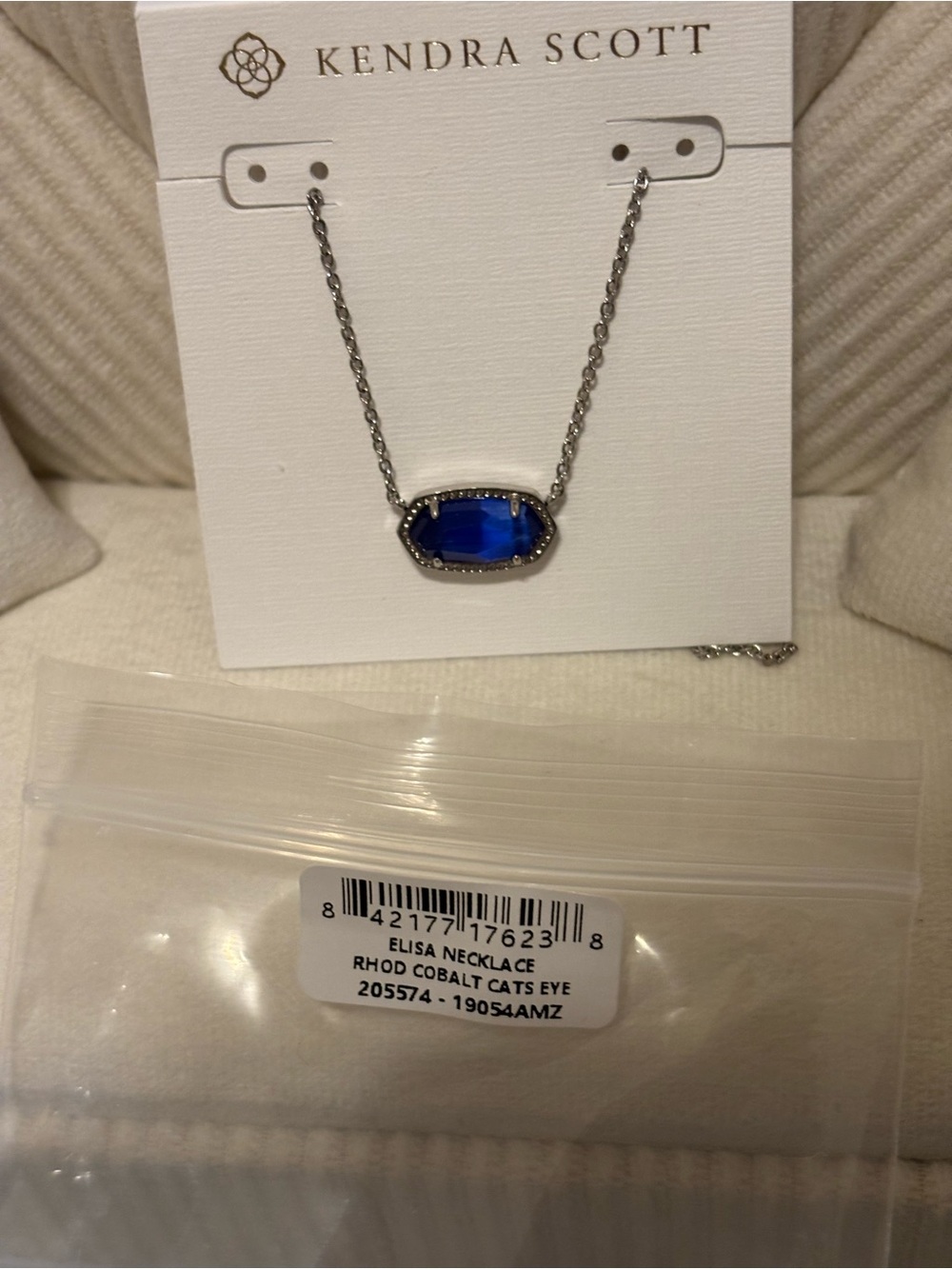 Kendra Scott Elisa Necklace in Cobalt Blue Glass